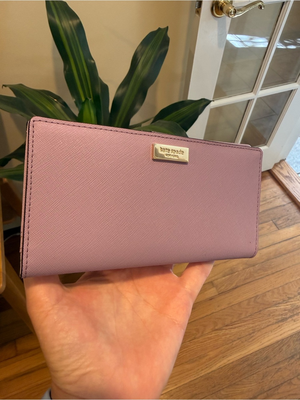 NWT Kate Spade Stacy Laurel Way Lilac Petal Pink Bifold Wallet